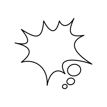 Speech Bubble png, Thought Bubble png, Comic bubble transparent free png