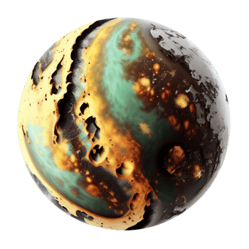 Imagery of imaginary planets for your cosmic image. Ai generated. png
