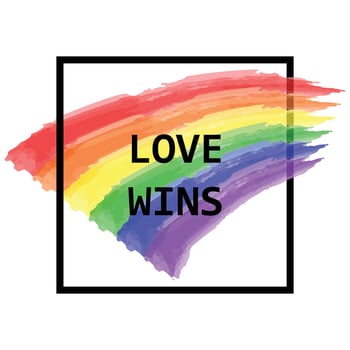 Conceptual vector watercolor poster design for LGBT pride celebrations and parades with rainbow colors. Vector illustration