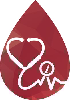 stethoscope time vector logo design template. Health and medical or pharmacy logo concept.