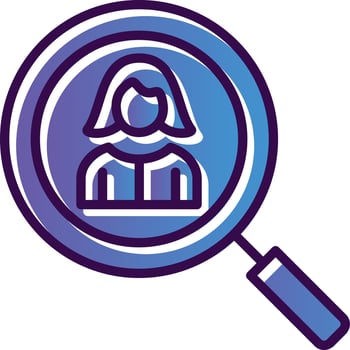 Head Hunter Female Vector Icon Design