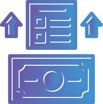 Invoice Factoring Vector Icon Design