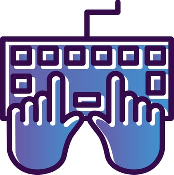 Data Entry Vector Icon Design