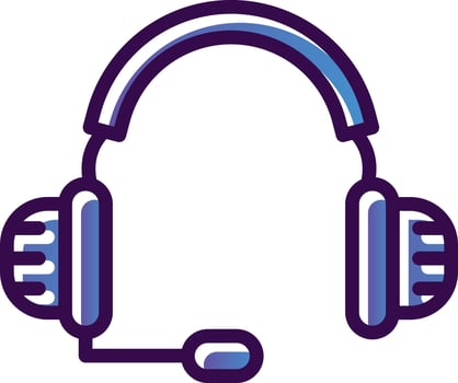Headphones Vector Icon Design