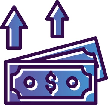 Pay Cash Vector Icon Design