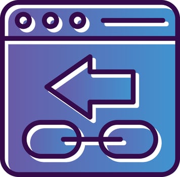 Backlink Vector Icon Design