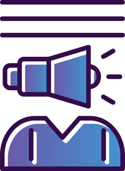 Brand Awareness Vector Icon Design