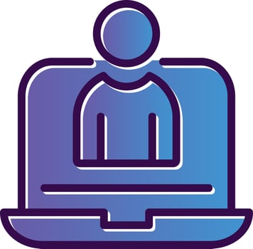 Virtual Assistant Vector Icon Design