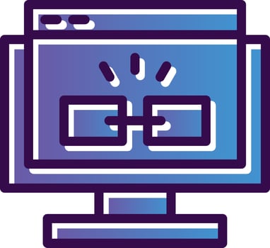 Hyperlink Vector Icon Design