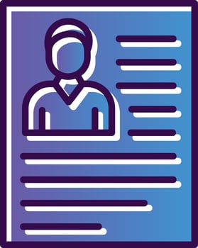 Cv Vector Icon Design