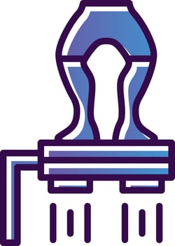 Flyboarding Vector Icon Design