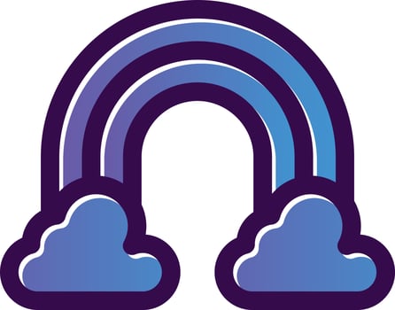 Rainbow Vector Icon Design