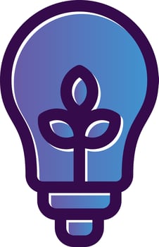 Eco Light Vector Icon Design