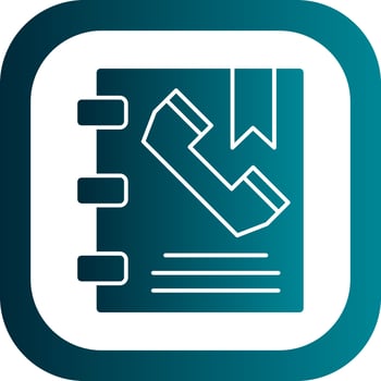 Phone Book Vector Icon Design