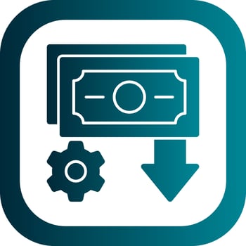 Income Settings Vector Icon Design