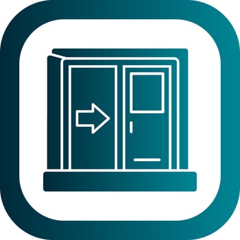 Exit Vector Icon Design