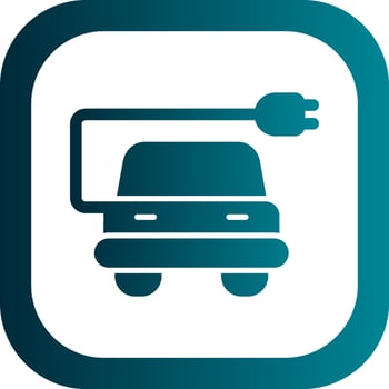 Electric Car Vector Icon Design