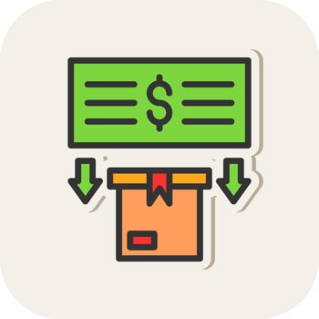 Pay Upon Delivery Vector Icon Design
