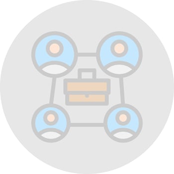 Job Rotation Vector Icon Design