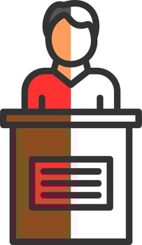 Candidate Male Vector Icon Design