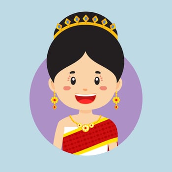 Avatar of a Thailand Character vector