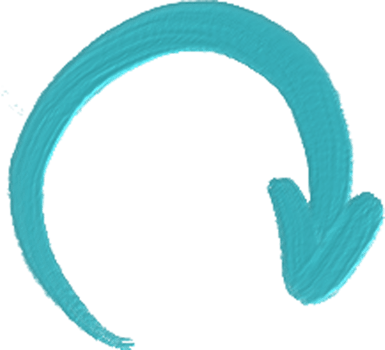 Handdrawn Colorful Paint Arrow png