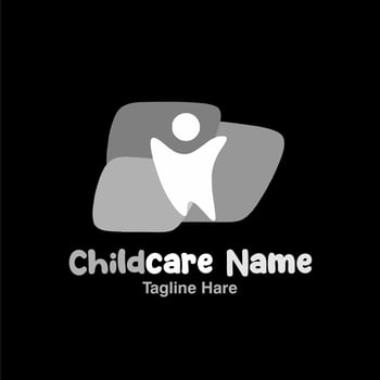 Childcare logo icon design template element. Logotypes concept. Childcare logo icon. Vector template.