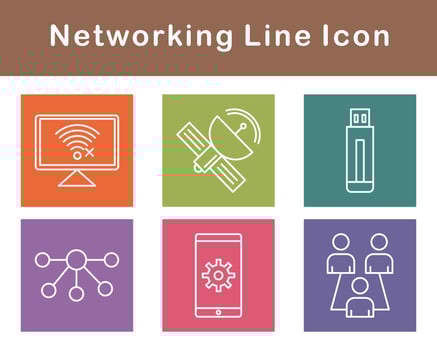 Networking Vector Icon Set