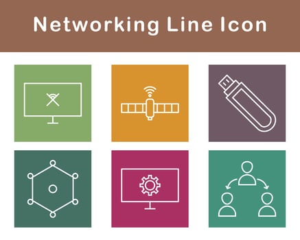 Networking Vector Icon Set