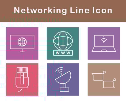 Networking Vector Icon Set