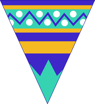 Mexican Papel picado, Fiesta decorations in Cinco de mayo Festival, Colorful party flag Pennant PNG