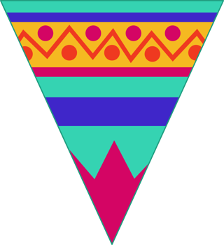 Mexican Papel picado, Fiesta decorations in Cinco de mayo Festival, Colorful party flag Pennant PNG