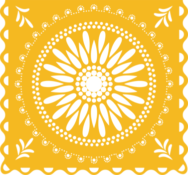 Mexican Papel picado, Fiesta decorations in Cinco de mayo Festival, Yellow color party flag PNG