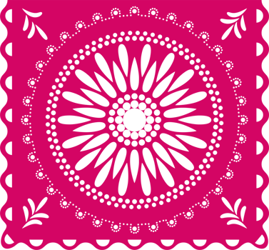 Mexican Papel picado, Fiesta decorations in Cinco de mayo Festival, Pink color party flag PNG