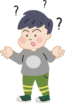 cute kid asking questions in cartoon character doodle hand drawn design for decoration. png