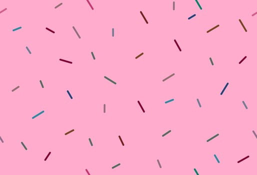 Colorful geometric abstract background, geometric pattern, lines round style. on pink background. vector