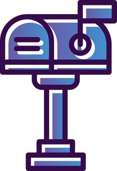 Letter Box Vector Icon Design