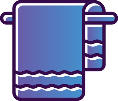 Towel Vector Icon Design