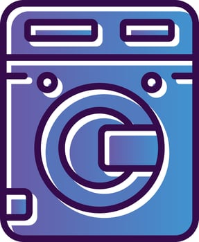 Washing Machine Vector Icon Design