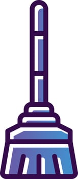Broom Vector Icon Design