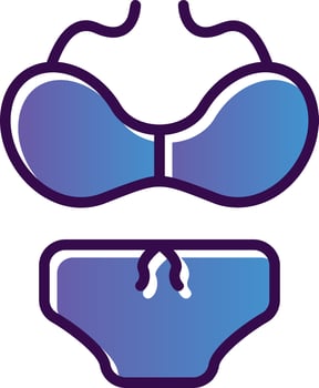 Swimsuit Vector Icon Design