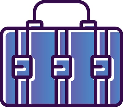 Suitcase Vector Icon Design