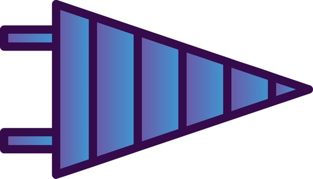 Pennant Vector Icon Design