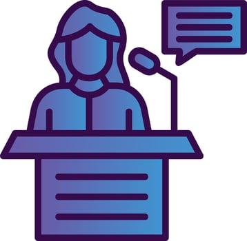 Speech Vector Icon Design