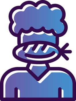 Eating Vector Icon Design