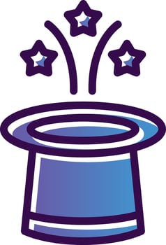 Magic Trick Vector Icon Design