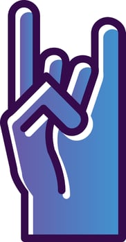 Sign Language Vector Icon Design