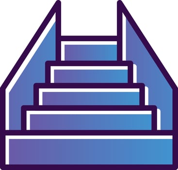 Stair Vector Icon Design