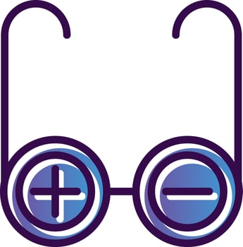 Prescription Glasses Vector Icon Design