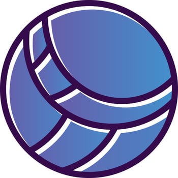 Volleyball Vector Icon Design